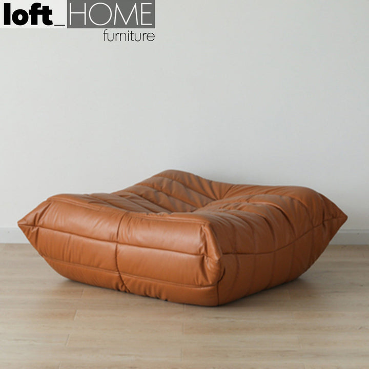 Scandinavian pu leather ottoman cater color swatches.