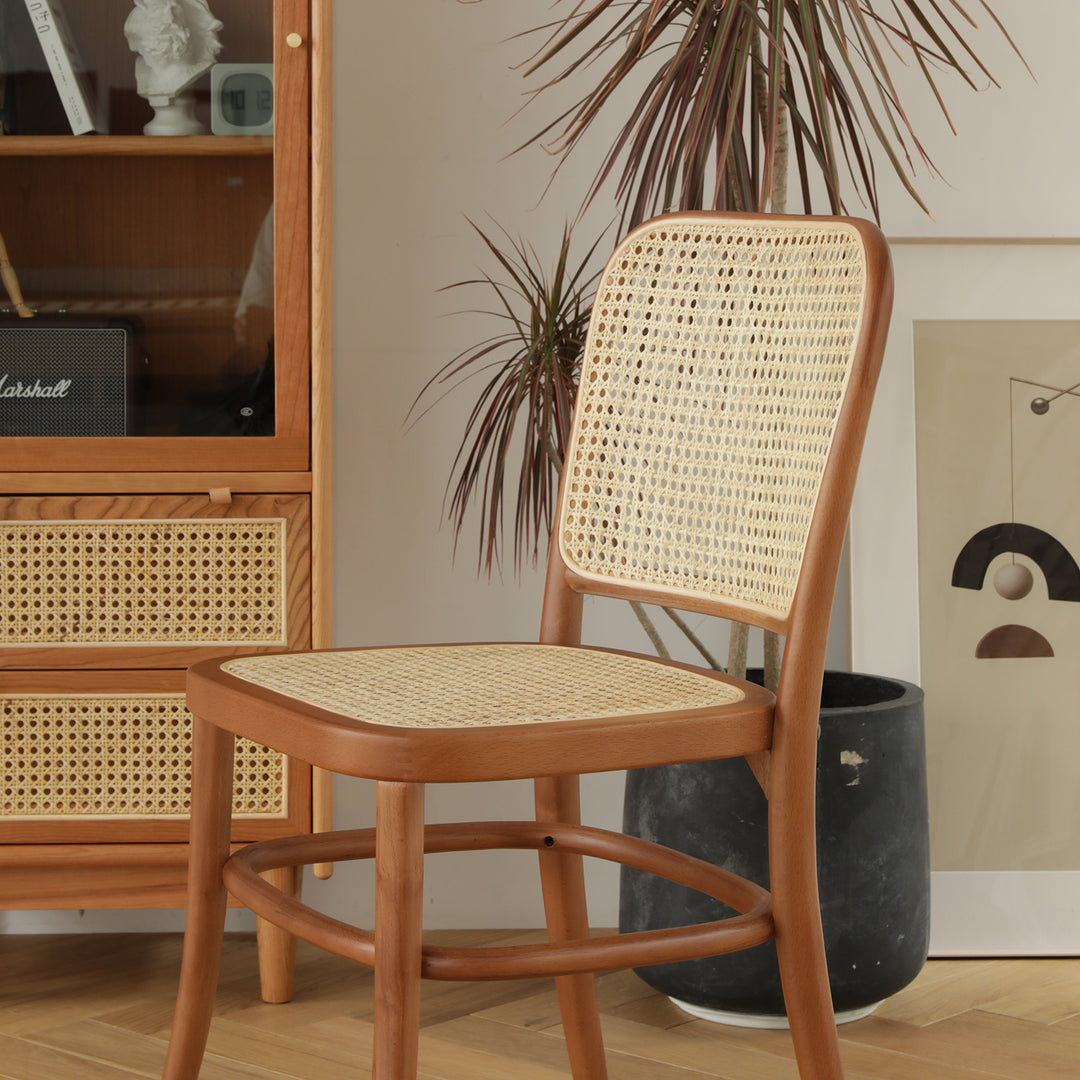 Scandinavian rattan dining chair no811 size charts.