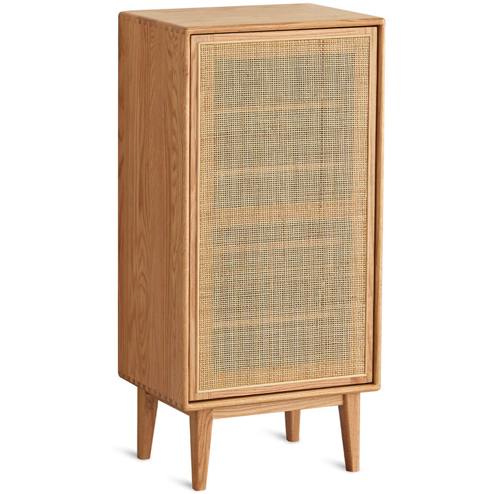 Scandinavian rattan oak wood shoe cabinet beri environmental situation.