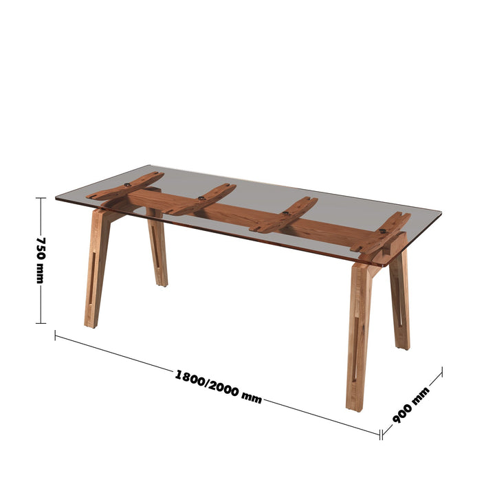 Scandinavian rosewood dining table panoram size charts.