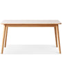 Scandinavian Sintered Stone Rubber Wood Dining Table ROWAN