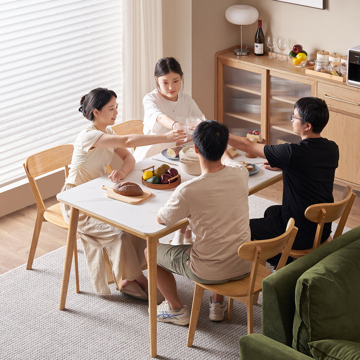 Scandinavian sintered stone rubber wood dining table rowan size charts.