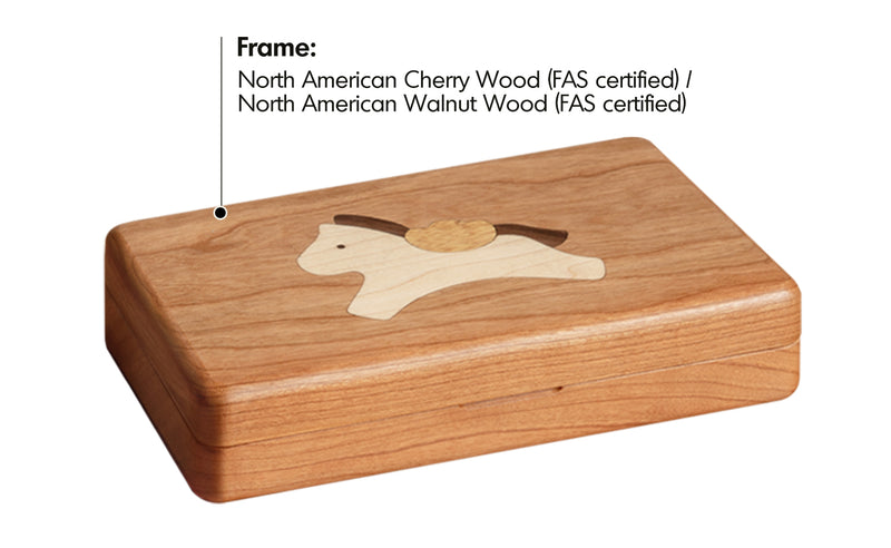 Scandinavian Solid Wood Jewelry Box KEEPSA Material Details Chart