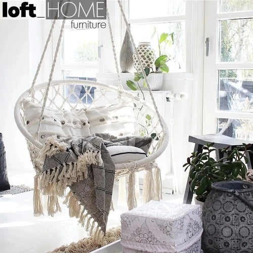 Scandinavian Woven Rope Hanging Chair 1 Seater Sofa NET Good to Know Preview-1