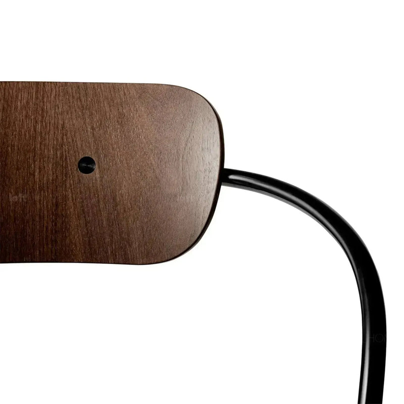 Bauhaus wood armrest dining chair pavilion av2 detail 2.