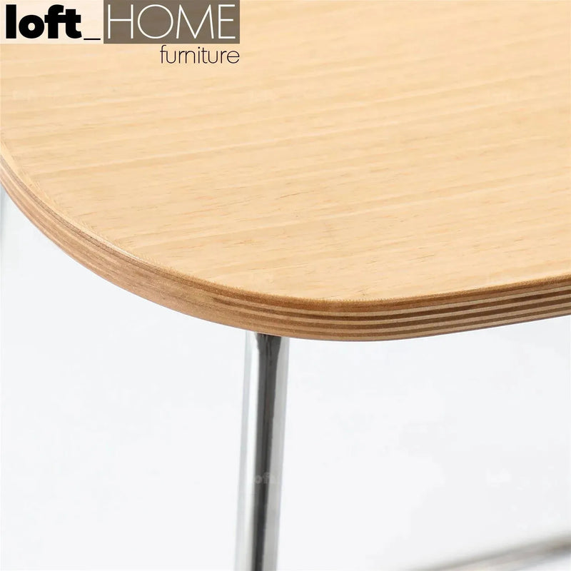 Modern wood bar chair winnie with context.
