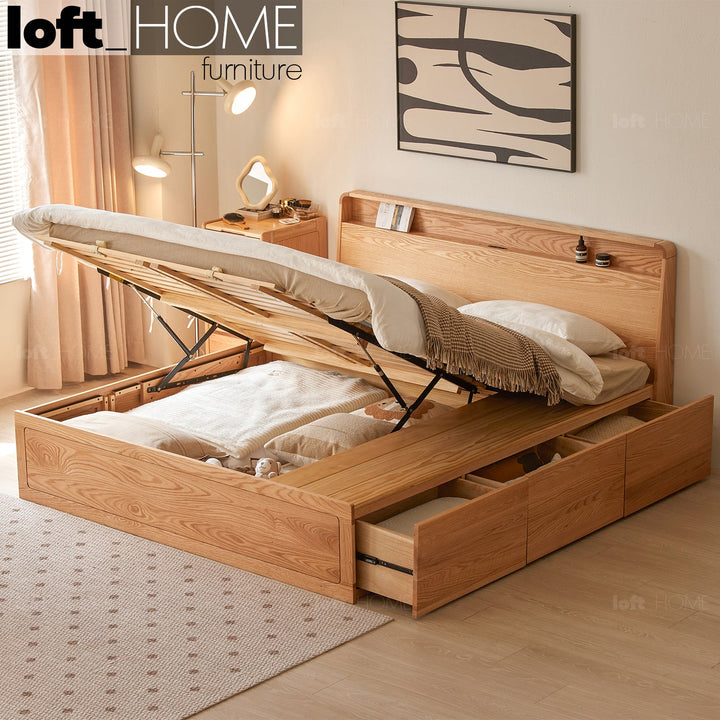 Scandinavian wood bed classicdream primary product view.