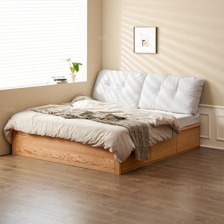 Scandinavian wood bed hemo situational feels.