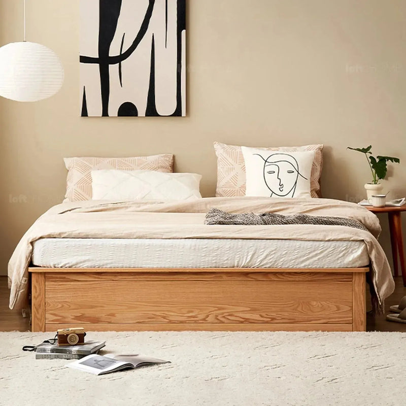 Scandinavian wood bed hemo detail 5.