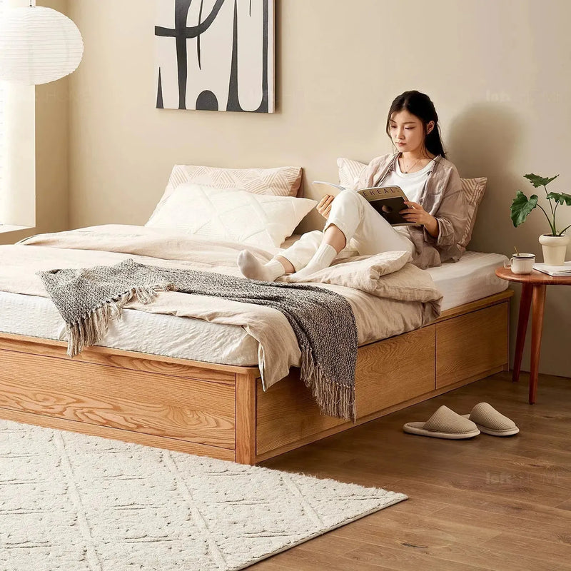 Scandinavian wood bed hemo detail 2.