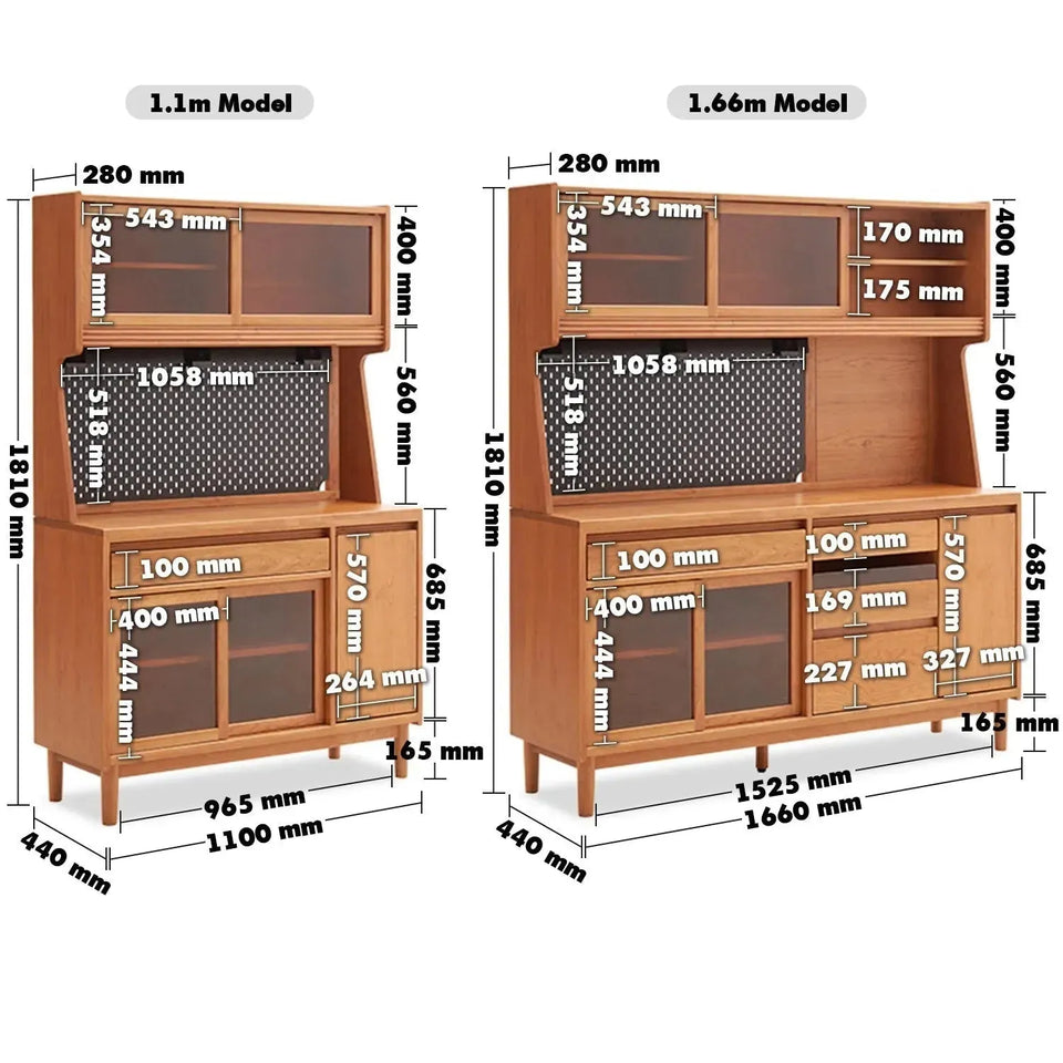Scandinavian wood cabinet cherry retro color swatches.