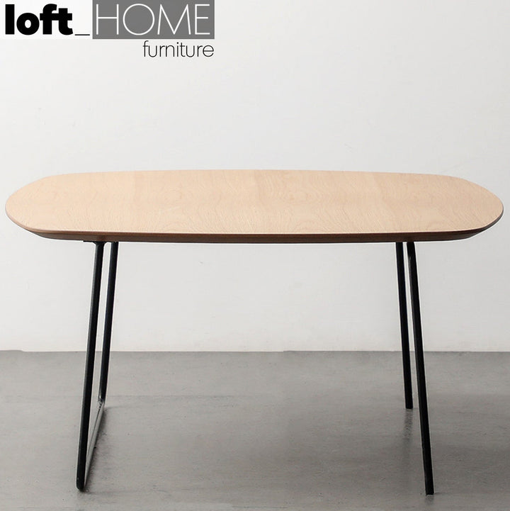 Scandinavian wood coffee table carlos square with context.