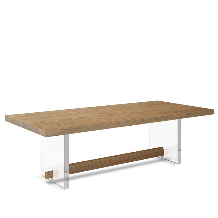 Scandinavian wood coffee table float conceptual design.