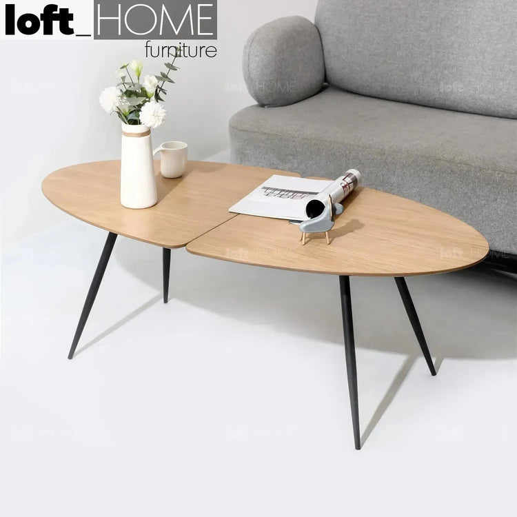 Minimalist Wood Coffee Table VALBOARD OVAL Good to Know Preview-1