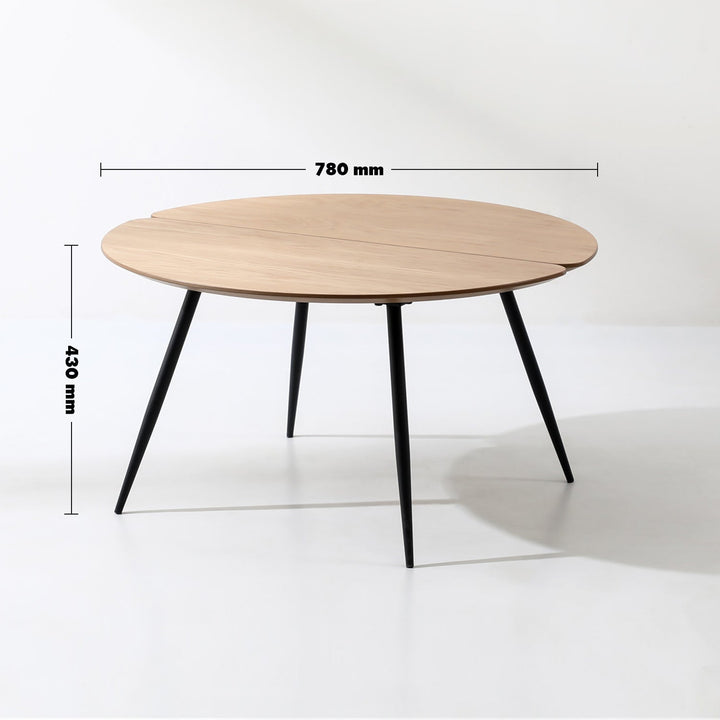 Scandinavian Wood Coffee Table VALBOARD ROUND