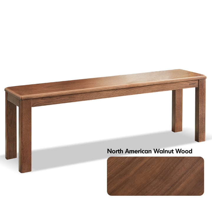 Scandinavian wood dining bench axel conceptual design.