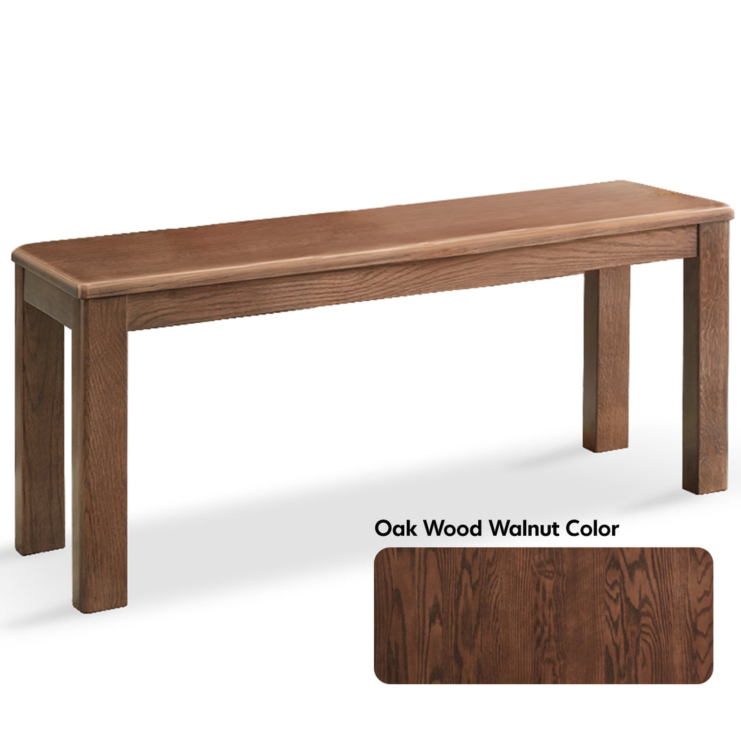 Scandinavian wood dining bench axel detail 1.