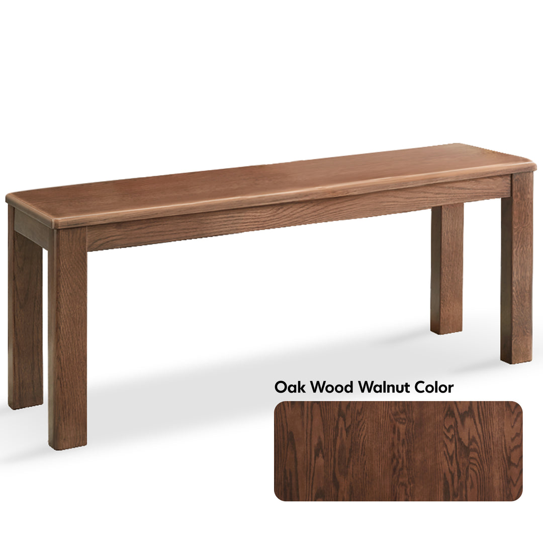 Scandinavian wood dining bench axel detail 2.