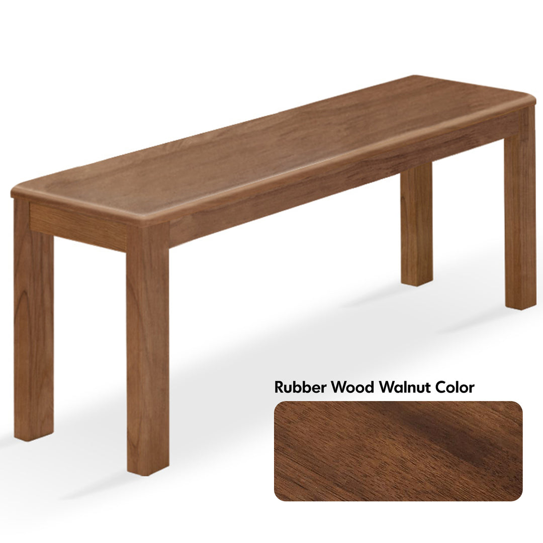 Scandinavian wood dining bench axel detail 3.