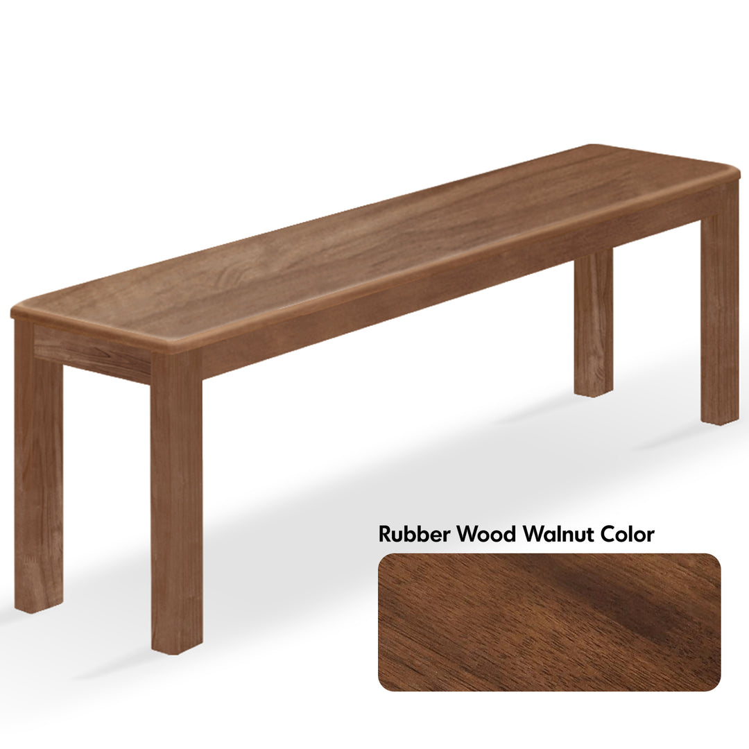 Scandinavian wood dining bench axel detail 5.