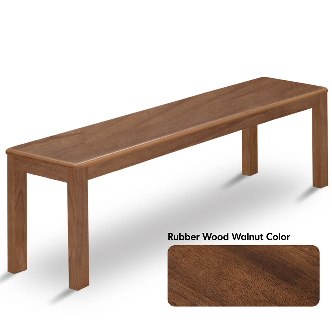 Scandinavian wood dining bench axel detail 6.