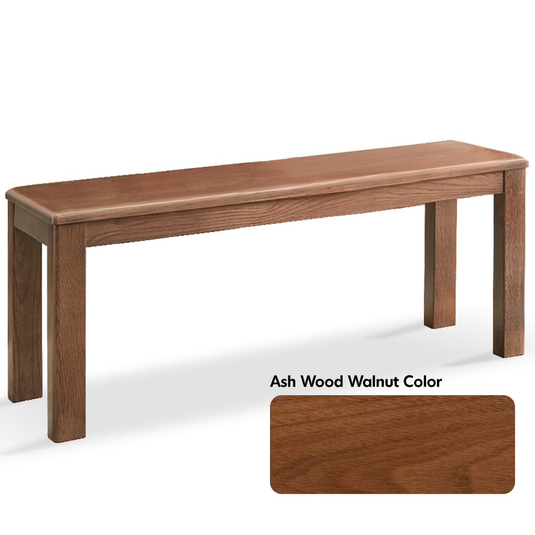 Scandinavian wood dining bench axel detail 9.