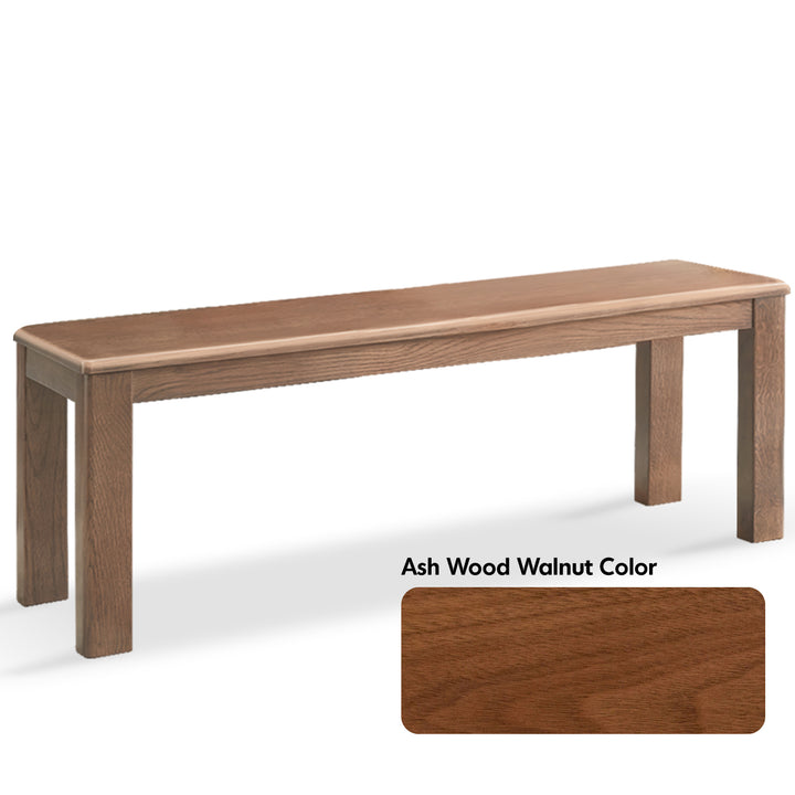 Scandinavian wood dining bench axel detail 10.