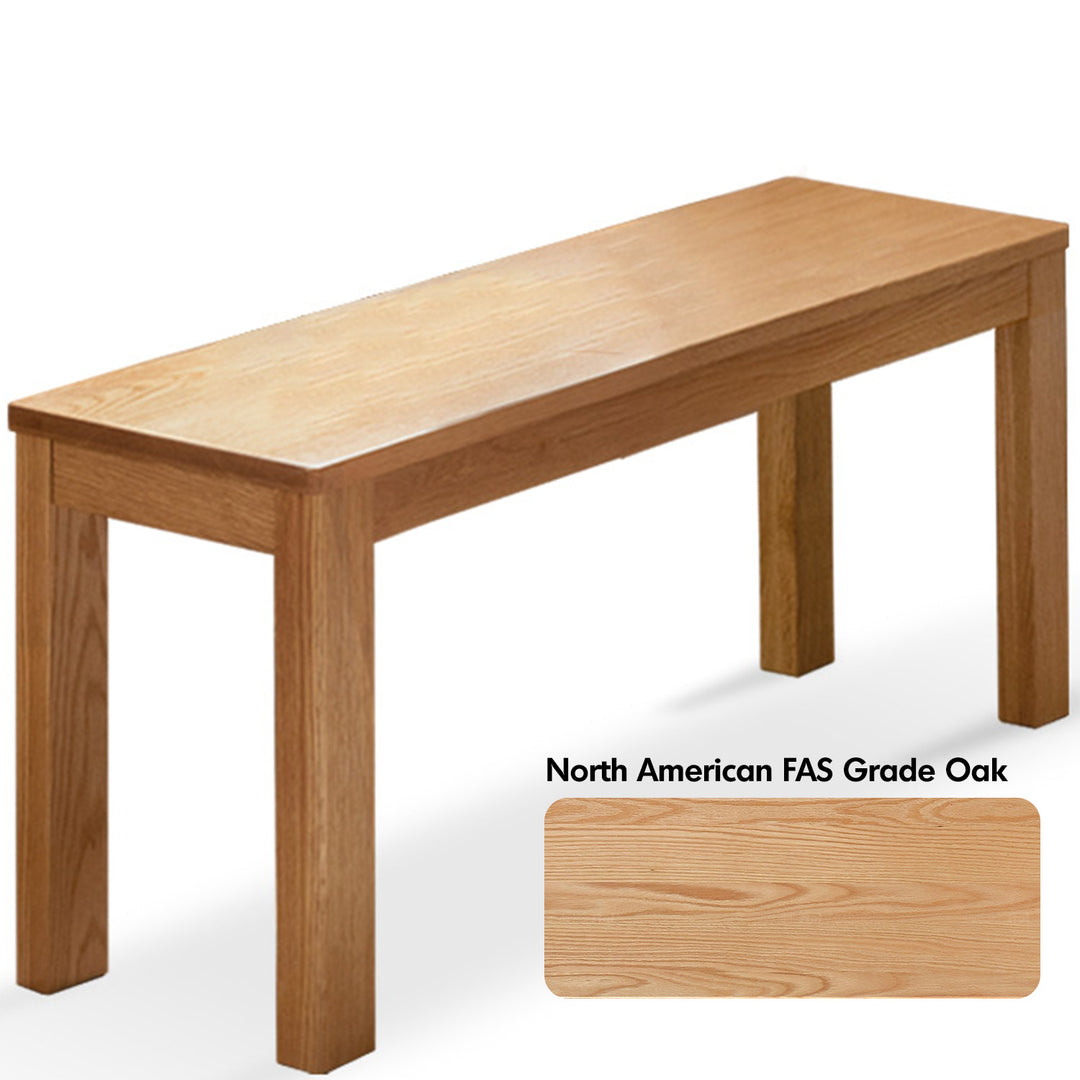 Scandinavian Wood Dining Bench BRICO