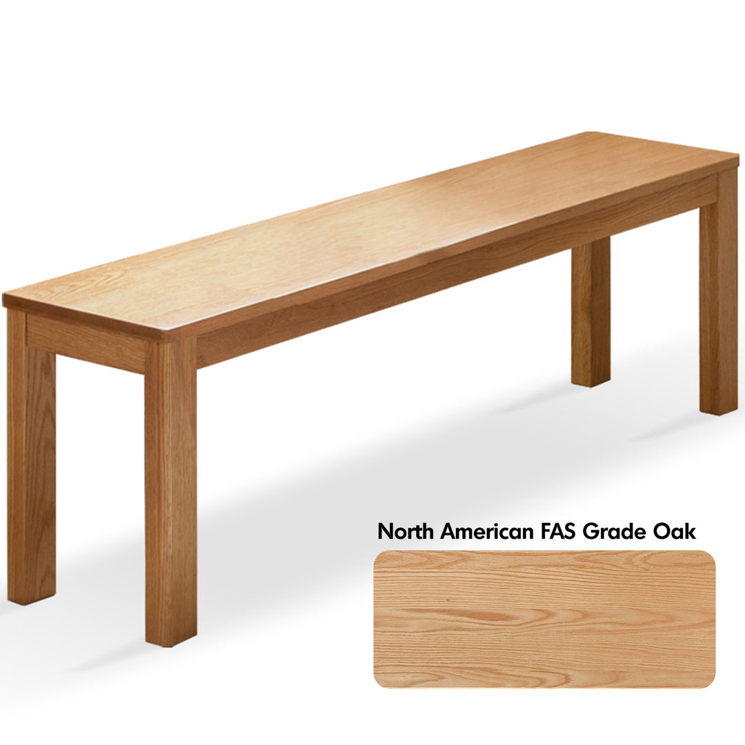 Scandinavian Wood Dining Bench BRICO