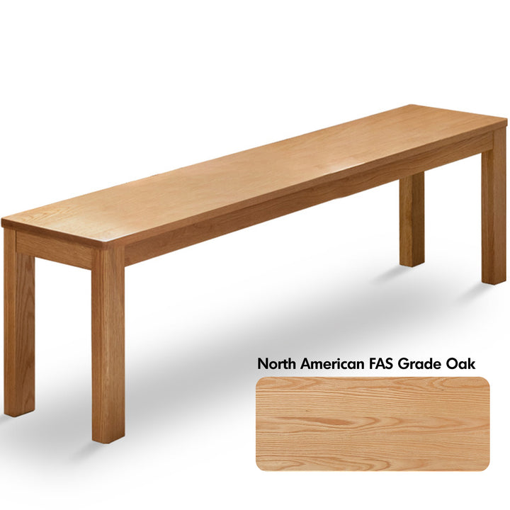Scandinavian Wood Dining Bench BRICO