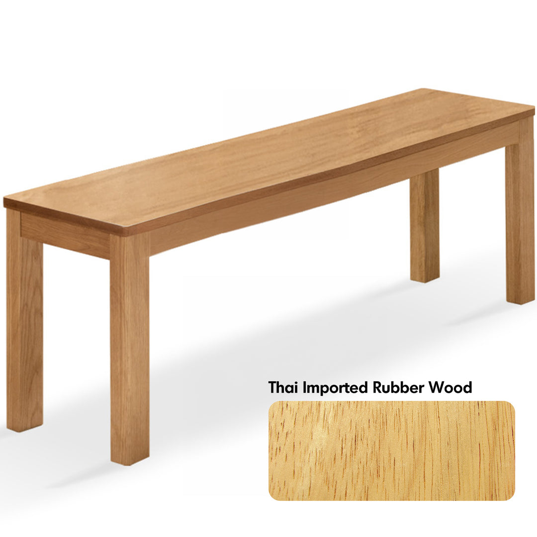 Scandinavian Wood Dining Bench BRICO