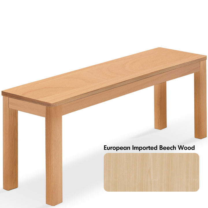 Scandinavian Wood Dining Bench BRICO