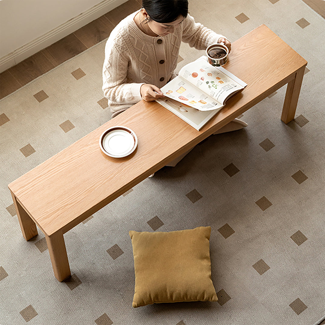 Scandinavian Wood Dining Bench BRICO