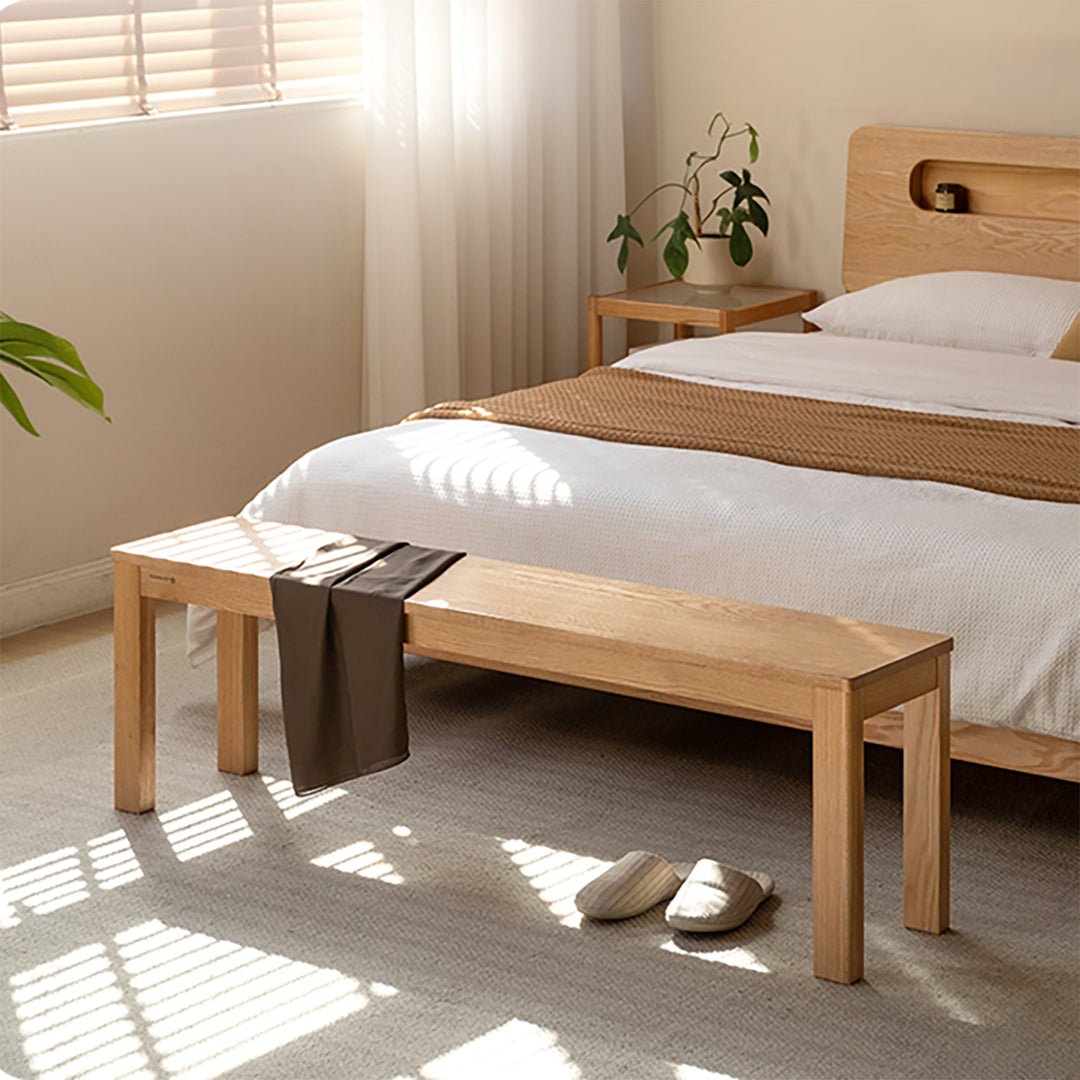 Scandinavian Wood Dining Bench BRICO