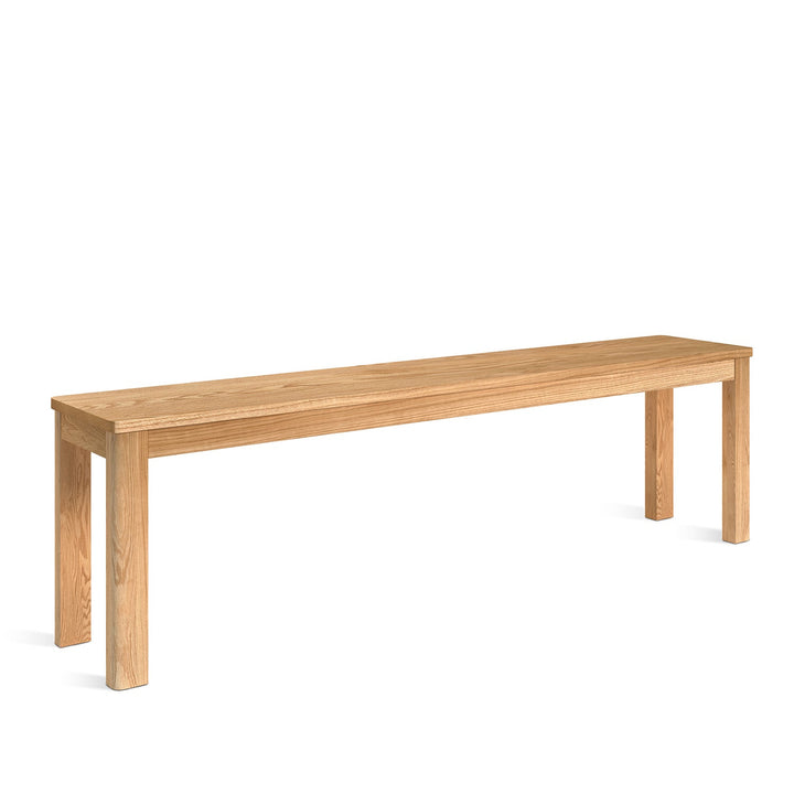 Scandinavian wood dining bench rotter situational feels.