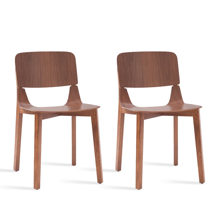 Scandinavian wood dining chair 2pcs set kismet detail 18.