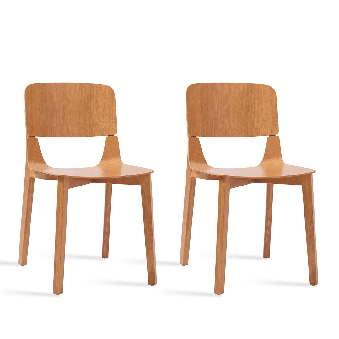 Scandinavian wood dining chair 2pcs set kismet detail 17.