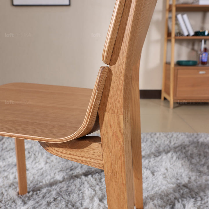 Scandinavian wood dining chair 2pcs set kismet detail 10.