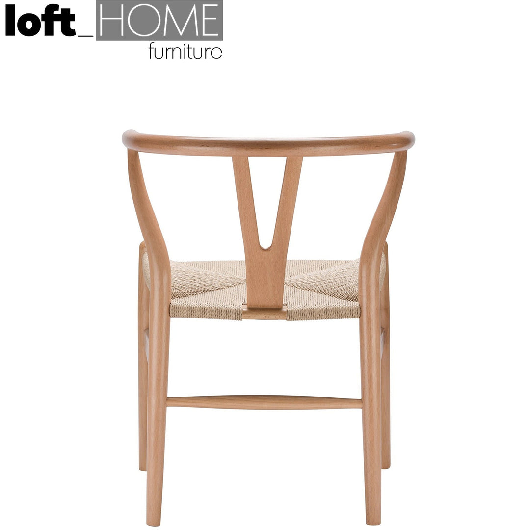Scandinavian wood dining chair cherry y in real life style.