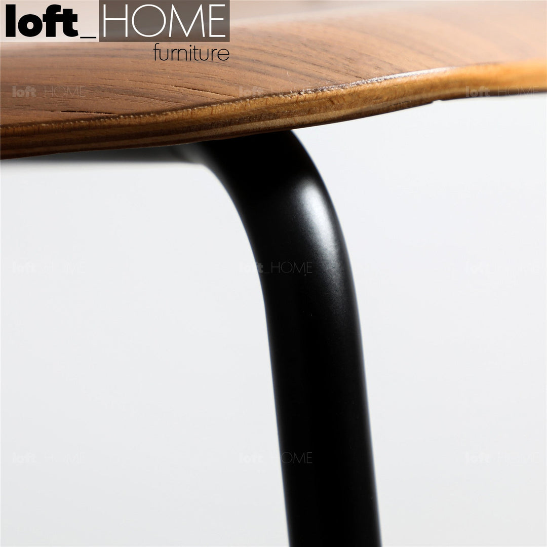 Scandinavian wood dining chair tambo in real life style.