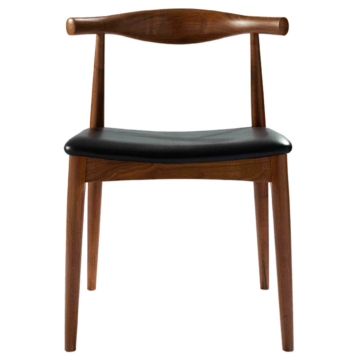 Scandinavian Wood Dining Chair WALNUT BULL