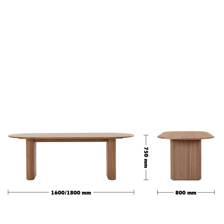 Scandinavian wood dining table tambo size charts.