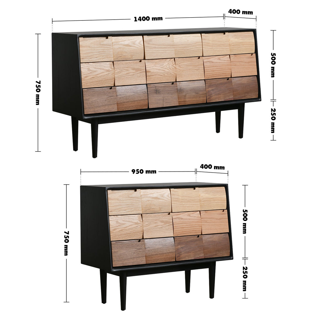 Scandinavian wood drawer cabinet wabi sabi size charts.