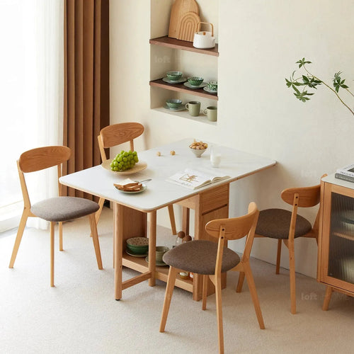 Scandinavian Wood Foldable Extendable Dining Table HEMU Good to Know Preview-1