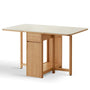 Scandinavian Wood Foldable Extendable Dining Table HEMU