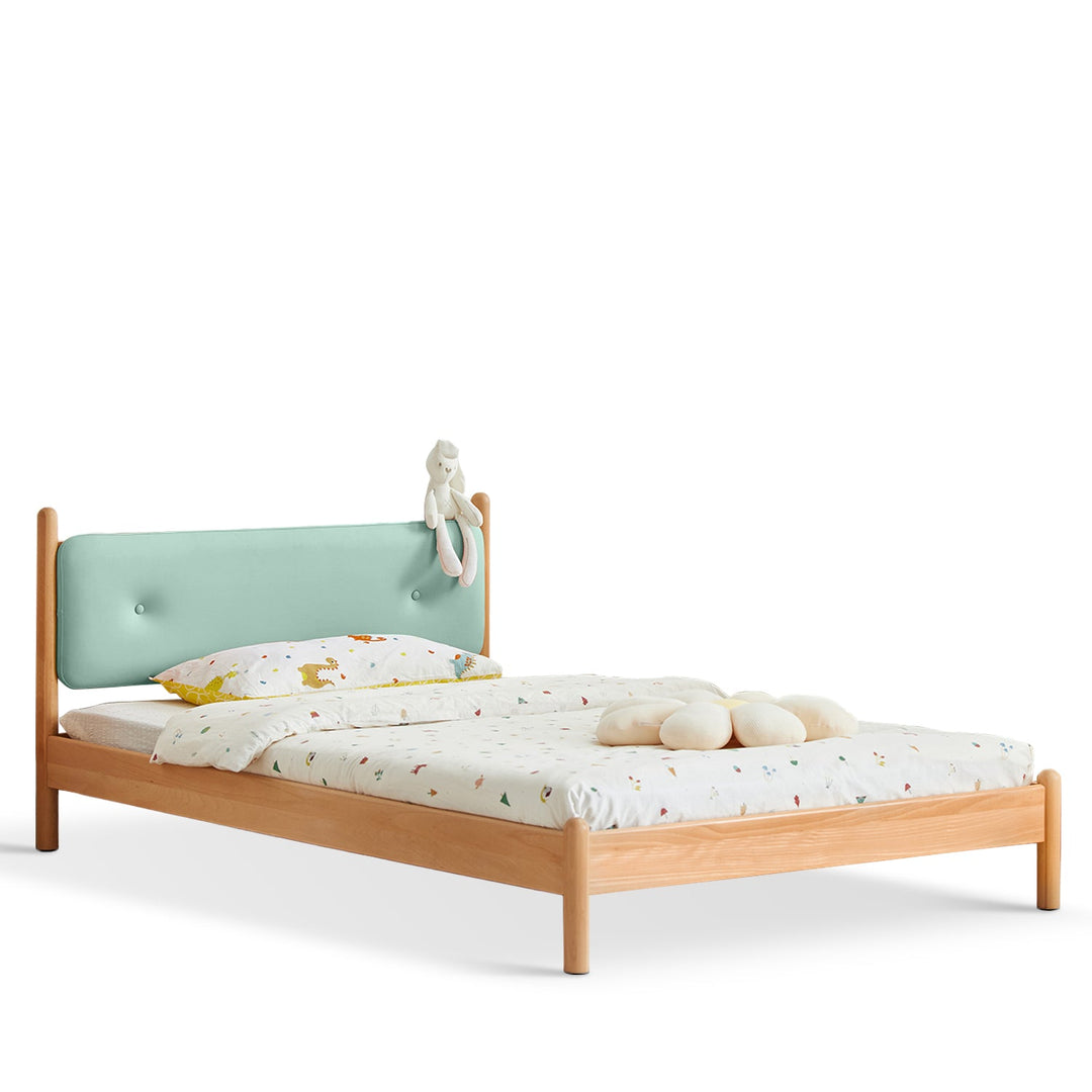 Scandinavian wood kids bed sweet detail 4.