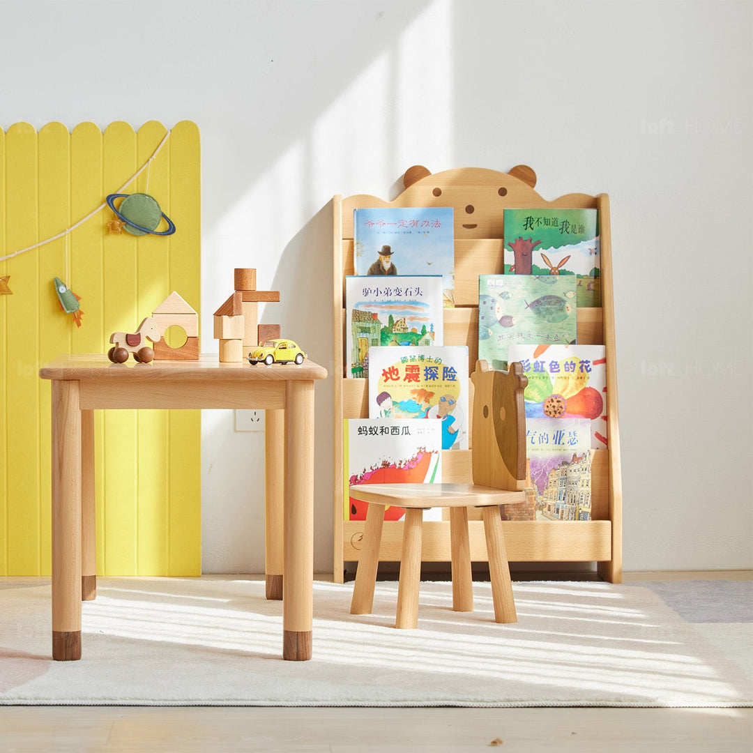 Scandinavian Wood Kids Bookshelf 5 Layers BEAR