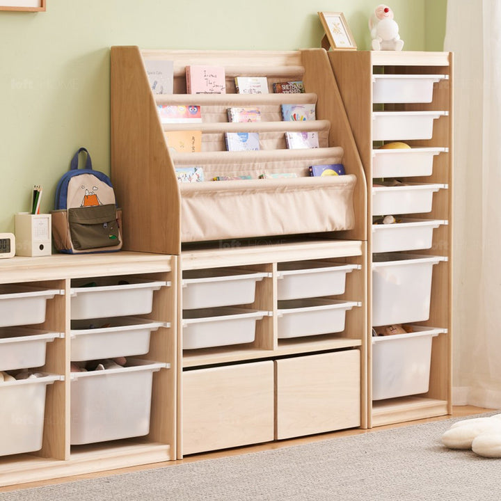 Scandinavian wood kids cabinet twinkle detail 4.