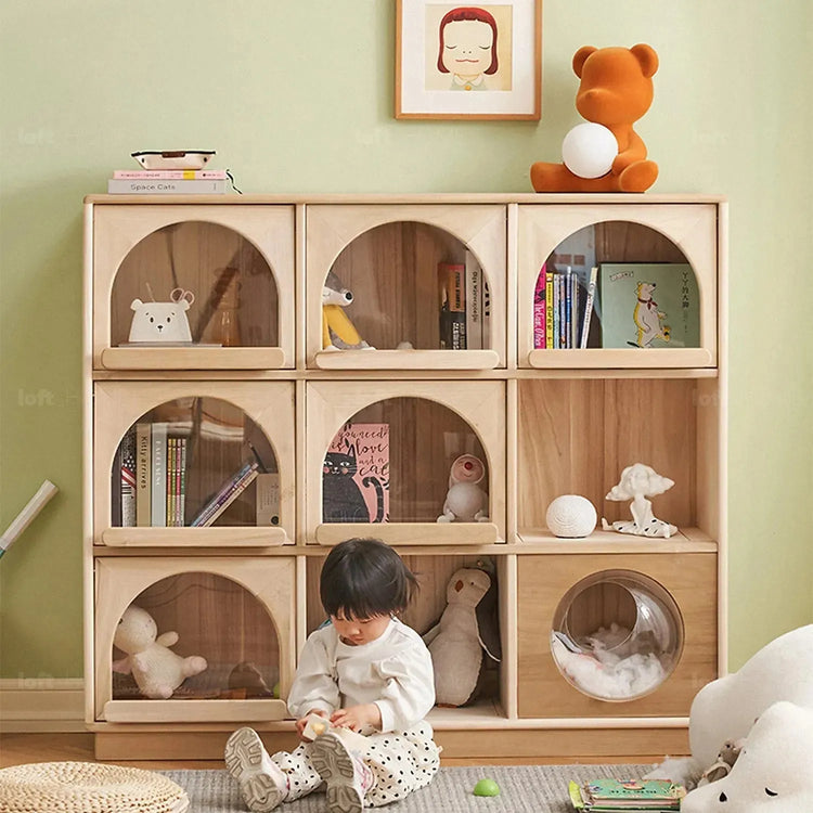 Scandinavian Wood Kids Display Cabinet ARCHI Good to Know Preview-1