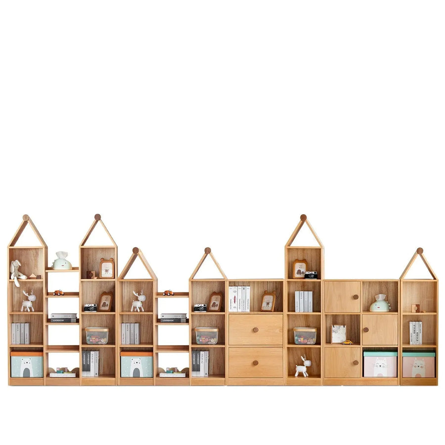 Scandinavian Wood Kids Bookshelf HOUSE